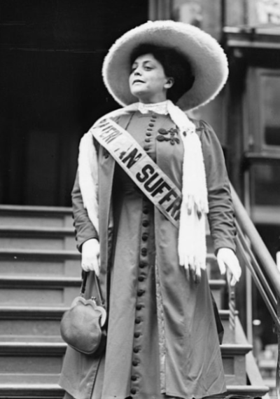 Trixie Friganza, 1908 (yes, she was a real suffragist!)